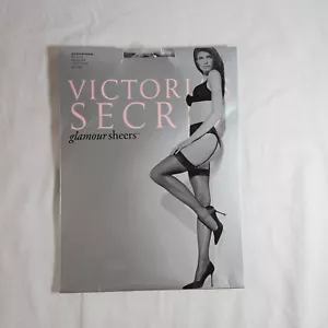 Victoria's Secret Glamour transparente Strümpfe schwarz Medium 2 Paar - Bild 1 von 4