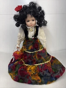 Vtg Bradley 12in Porcelain Doll Lmt Edition Beth Ilyssa Design Gypsy Doll - Bild 1 von 17