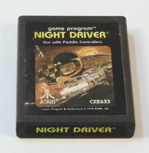 Atari 2600 Game Tested & Working Night Driver - Picture 1 of 1
