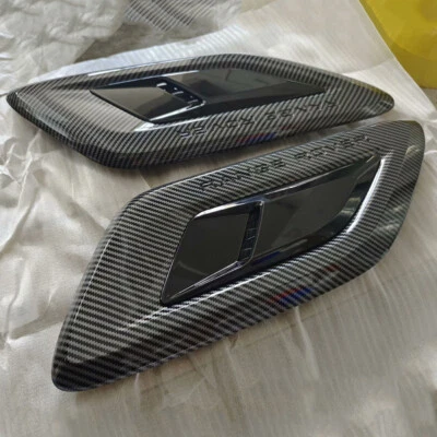 Carbon Fiber Look Front Hood Vent Cover For Land Rover Range Rover Sport 2014-23 - Image 1 of 4