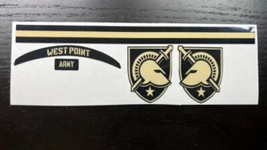 Army Black Knights Standard Gold & Schwarz Mini Football Helm Aufkleber Set - Bild 1 von 1