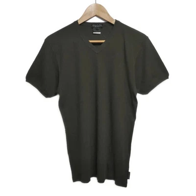 Подлинная мужская футболка GUCCI - хаки - Изображение 1 из 4
