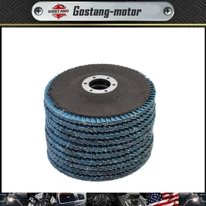 10 Pack 4.5''x7/8'' 80 Grit T29 Premium Zirconia Flap Disc Sanding Grinding - Picture 1 of 6