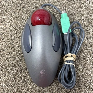 Logitech T-BC21 Ambidextrous Trackman Marble Wired USB Mouse Trackball Tested - Bild 1 von 7