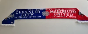 Leicester City v Manchester United Community Shield 2016 Scarf soccer football - Foto 1 di 7