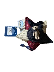 Boyds Bears Home Collection Quilted Patchwork Star Pillow- New - Picture 1 of 4
