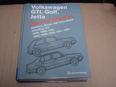 Volkswagen GTI Golf Jetta 1985-1992 manual de servicio Foto 1 de 4
