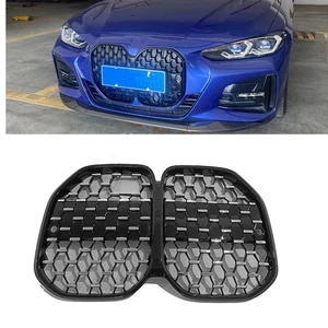 Schwarz Frontstoßstange Gitter Kühlergrill Für BMW 4er G22 G24 2022-2024 2 Tür - Picture 1 of 7