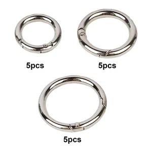 5x Spring Coil DIY Craft Making Spring Keyrings Buckles Carabiner Clip Snaps - Picture 1 of 21