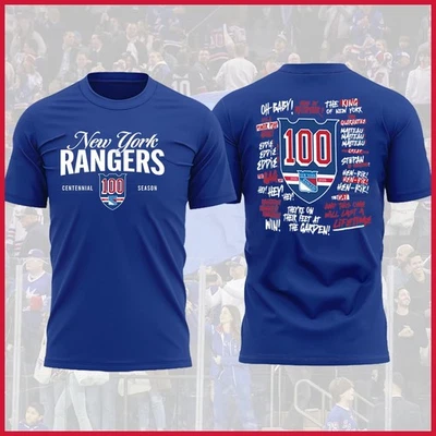 HOT - New York Rangers 100th Anniversary 1926-2026 Centennial Both Side For Fans - Image 1 of 4