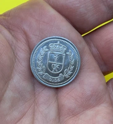 PLATA  AUTENTICA - MONEDA DE PLATA MACIZA AUTENTICA 800/1000 "3,7 GRAMOS APROX" - Imagen 1 de 3