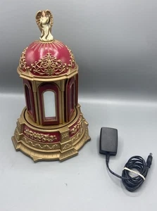 Mr. Christmas Engel Glockenspiel animiertes Musikkarussell spielt 30 Lieder rot & gold - Bild 1 von 24