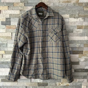 Howler Brothers Shirt Men Medium Blue Flannel Shooting Check Pocket Point Casual - Picture 1 of 6