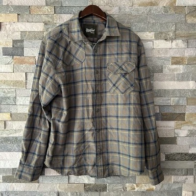 Howler Brothers Shirt Men Medium Blue Flannel Shooting Check Pocket Point Casual - Image 1 of 4
