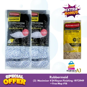 Rubbermaid Commercial Products Maximizer #24 Rayon Finishing Wischkopf Nachfüllpackung 2 Stück - Bild 1 von 4