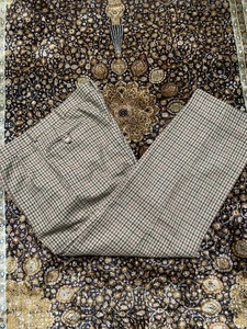 De Colección Polo Ralph Lauren Pantalones de Tweed Marrón Pata de Gallo Óxido Overcheck Nuevo de Lote Antiguo Para Hombres 36 - Imagen 1 de 13