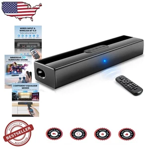 Soundbar Bluetooth 16 pollici audio nitido - eleva la tua esperienza home theater - Foto 1 di 8