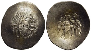 FITZ Constantinople BL Trachy Manuel I Comnenus Christ Virgin Labarum @AIN1847 - Bild 1 von 1