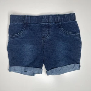 Jumping Beans Girls Shorts 4T Knit Pull-On Dark Wash Stretch - Picture 1 of 6