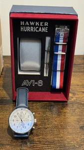 AVI-8 Hawker Hurricane Chronograph Men’s Watch Blue White - Picture 1 of 4