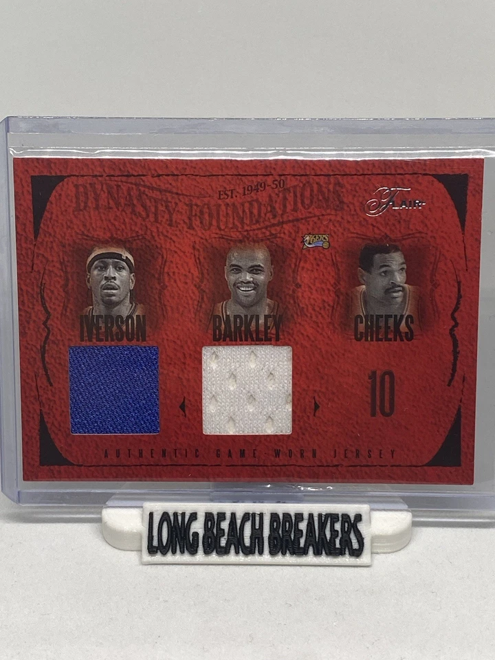 TARJETA DINASTÍA JERSEY ESTILO 2005 ALLEN IVERSON/CHARLES BARKLEY/150! Foto 1 de 2
