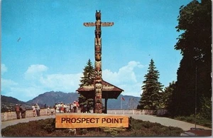 VANCOUVER B.C. Canada Postcard STANLEY PARK / Prospect Point / TOTEM POLE c1960s - Picture 1 of 2