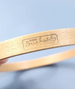 Antique Gibbs Duchess Embroidery Hoop Felt Lined  5" round USA Made Wood Wooden - Picture 1 of 5