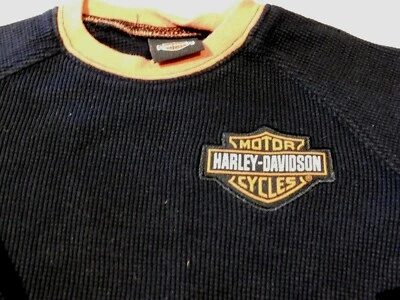 Harley Davidson Black Thermal Shirt Top Size 3T - Image 1 of 4