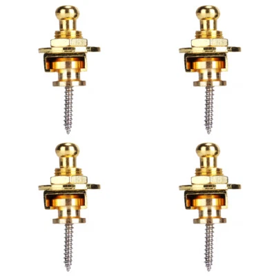 EUA 4 peças alças de guitarra travas botões segurança liberação rápida componentes de encadernação - Imagem 1 de 4