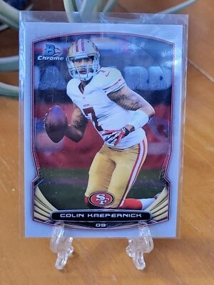 COLIN KAEPERNICK 2014 BOWMAN CHROME SAN FRANCISCO 49ERS SUPER BOWL  - Image 1 of 2