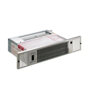 7,100 BTU Hydronic Kickspace Heater in Stainless Steel Low Power Motor Fan Room - Picture 1 of 4