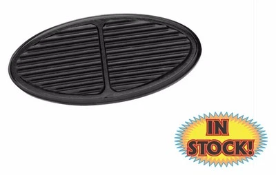 Lokar XBAG-6107 - Pastilla de pedal de freno ovalada de aluminio con inserciones de goma - negra Foto 1 de 3