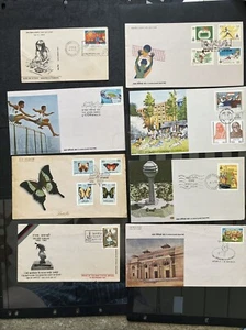 62952 INDIA Stamps 1973- 8 FIRST DAY COVER Unused NH Nice Fresh - Picture 1 of 7
