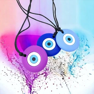 Chewelry, Evil Eye Stim Toy, Fidget. ADHD, Autism, Anxiety - Picture 1 of 7
