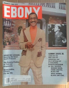 EBONY magazine MARCH 1980 SAMMY DAVIS JR-Sugar Ray Leonard-NAACP-USA Saratoga - Bild 1 von 8