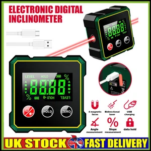 Magnetic Digital Angle Finder with/without Electronic-Laser, Angle Tool New - Picture 1 of 35