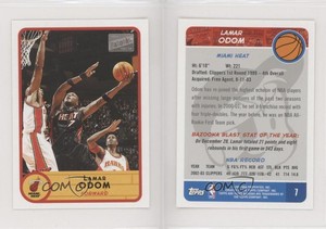 2003-04 Bazooka Mini Lamar Odom #7