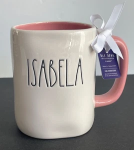 RAE DUNN Encanto ISABELA Tasse doppelseitig Disney rosa innen, NEU mit Etikett - Bild 1 von 6