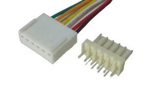 6 pin KF2510 2,54mm maschio femmina connettore filo 30cm fai da te scheda PCB intestazione 30 set - Foto 1 di 6