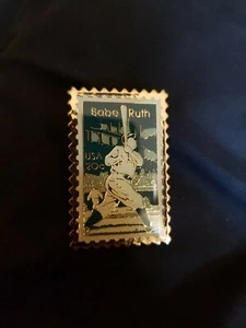 USPS Babe Ruth Stamp Pin Hall Of Fame HOF Yankees 20 Cents - Picture 1 of 2