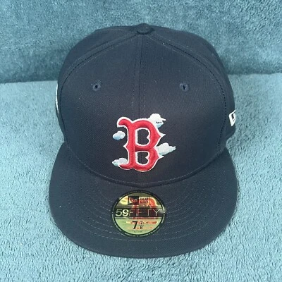 New Era 59Fifty Boston Red Sox Cloud 2004 World Series Baseball Hat 7 7/8 New - Image 1 of 4