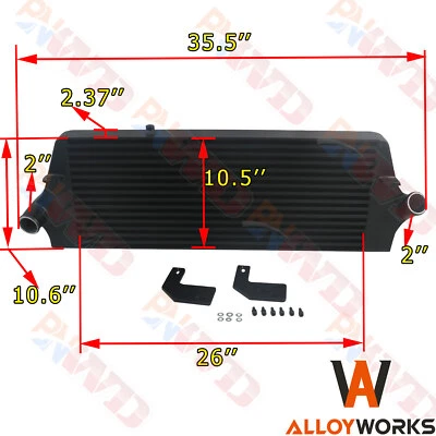 Front Mount Aluminum Intercooler For 2005-2010 Ford Focus ST225 MK2 Gen3 2.0L - Image 1 of 4
