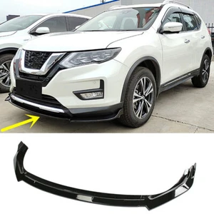 Cubierta divisor del alerón delantero negro brillante para Nissan Rogue 2017-2020 - Imagen 1 de 4