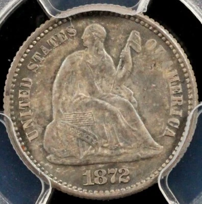 1872 H10c Seated Liberty Half Dime PCGS MS 65  - Image 1 of 3