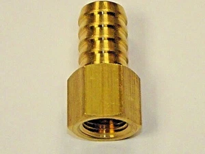 Brass Female BSP Straight Hosetail Connectors, Barbed connecting Hose tails - Picture 1 of 1
