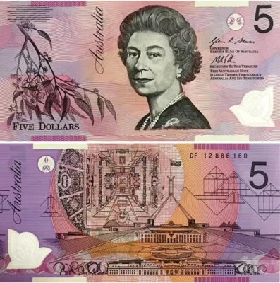 2013 Australia 5 Dollars P-57 Polymer UNC NEW Banknote - Image 1 of 2