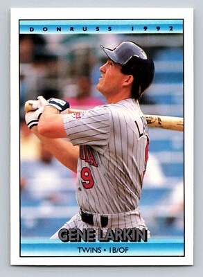 Gene Larkin 1992 Donruss #496 Minnesota Twins - Image 1 of 2