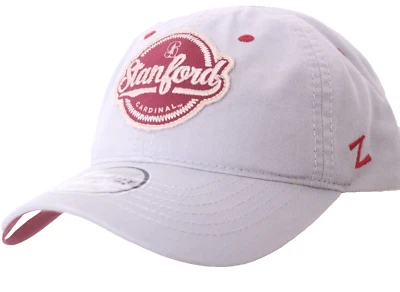 NEW Stanford Cardinal Gray Red Zephyr Embroidered Adjustable Campus Cap Hat - Image 1 of 4