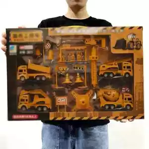 Engineering Vehicle Toys Plastic Construction Excavator Tractor Dump Fire Truck - Picture 1 of 9