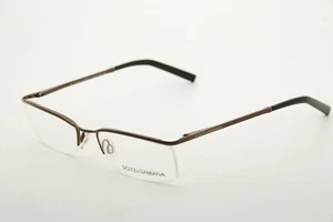 Nuevas Auténticas Gafas Dolce & Gabbana 391 149 Marrón 53mm Medio Borde - Imagen 1 de 12